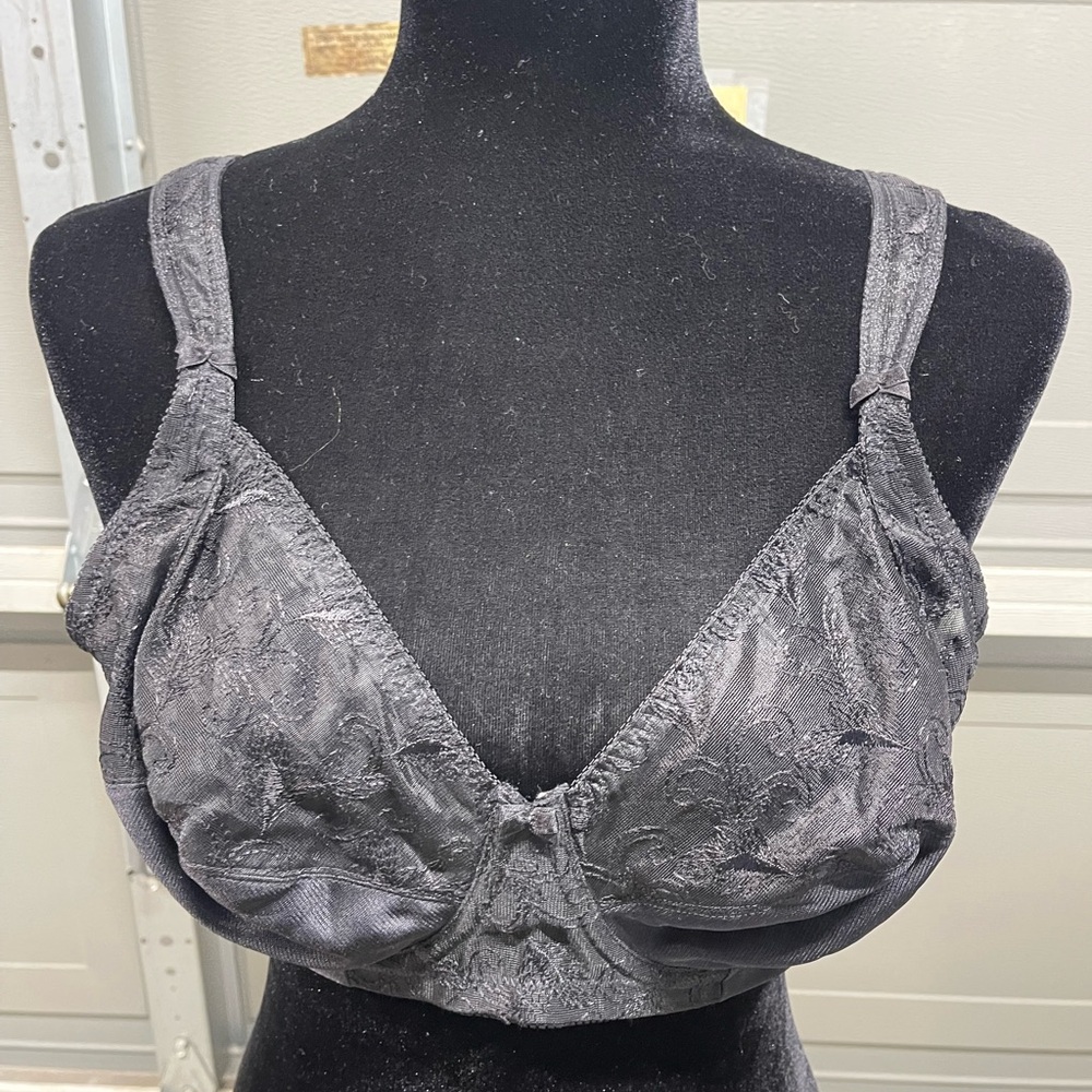 Vintage Rene Rofe Full Cup underwired Bra 38C Black Rn72409 Style B22902